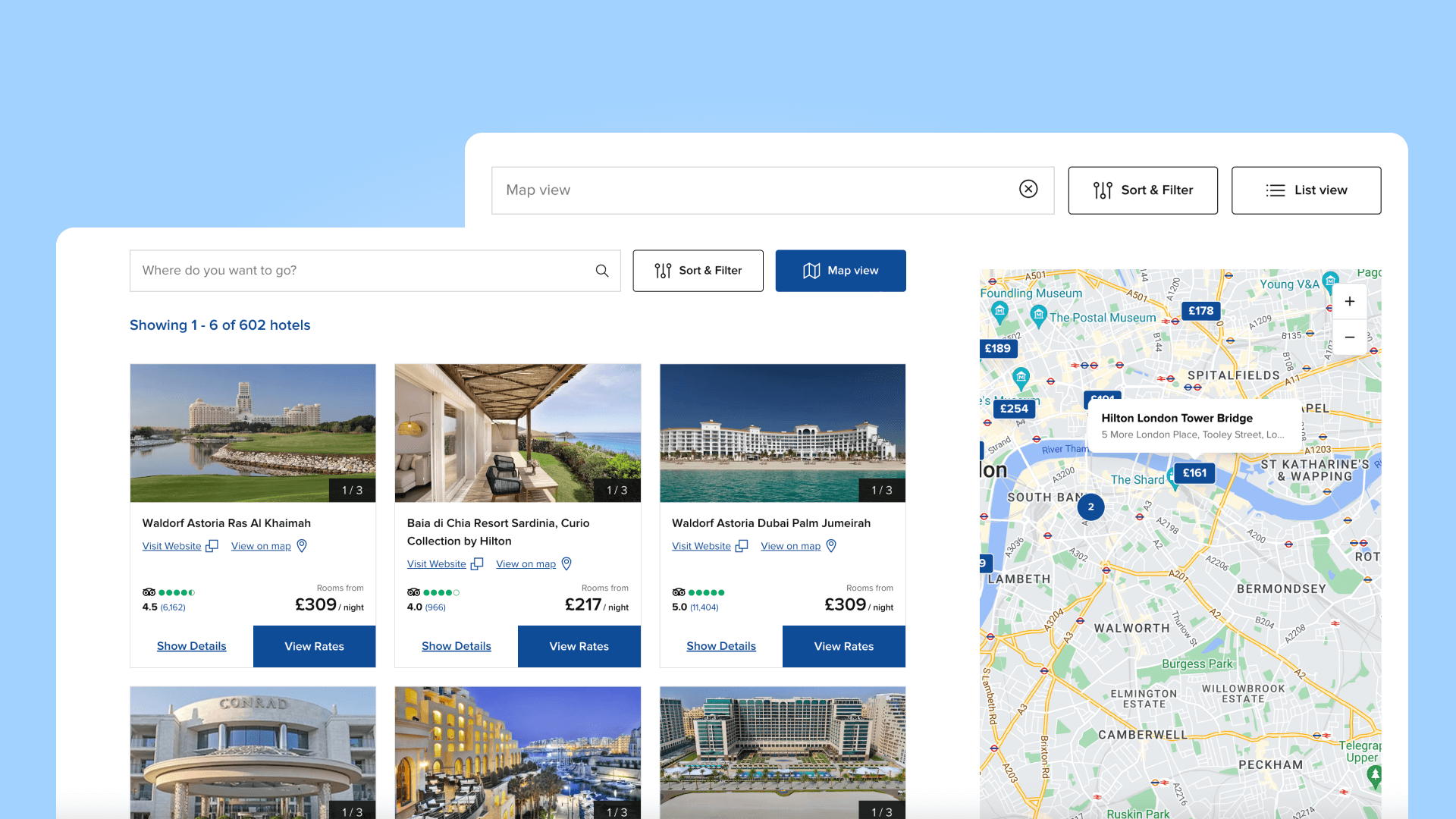 How do we search for the right hotel?